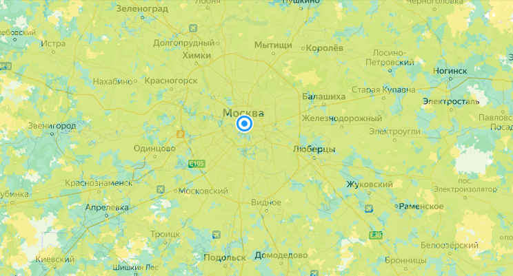 Карта (зоны) покрытия операторов связи России